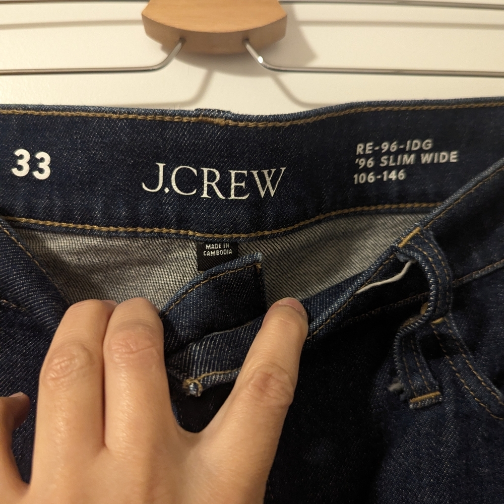J. Crew 1996 Slim Wide Leg Jeans - Picture 2 of 4
